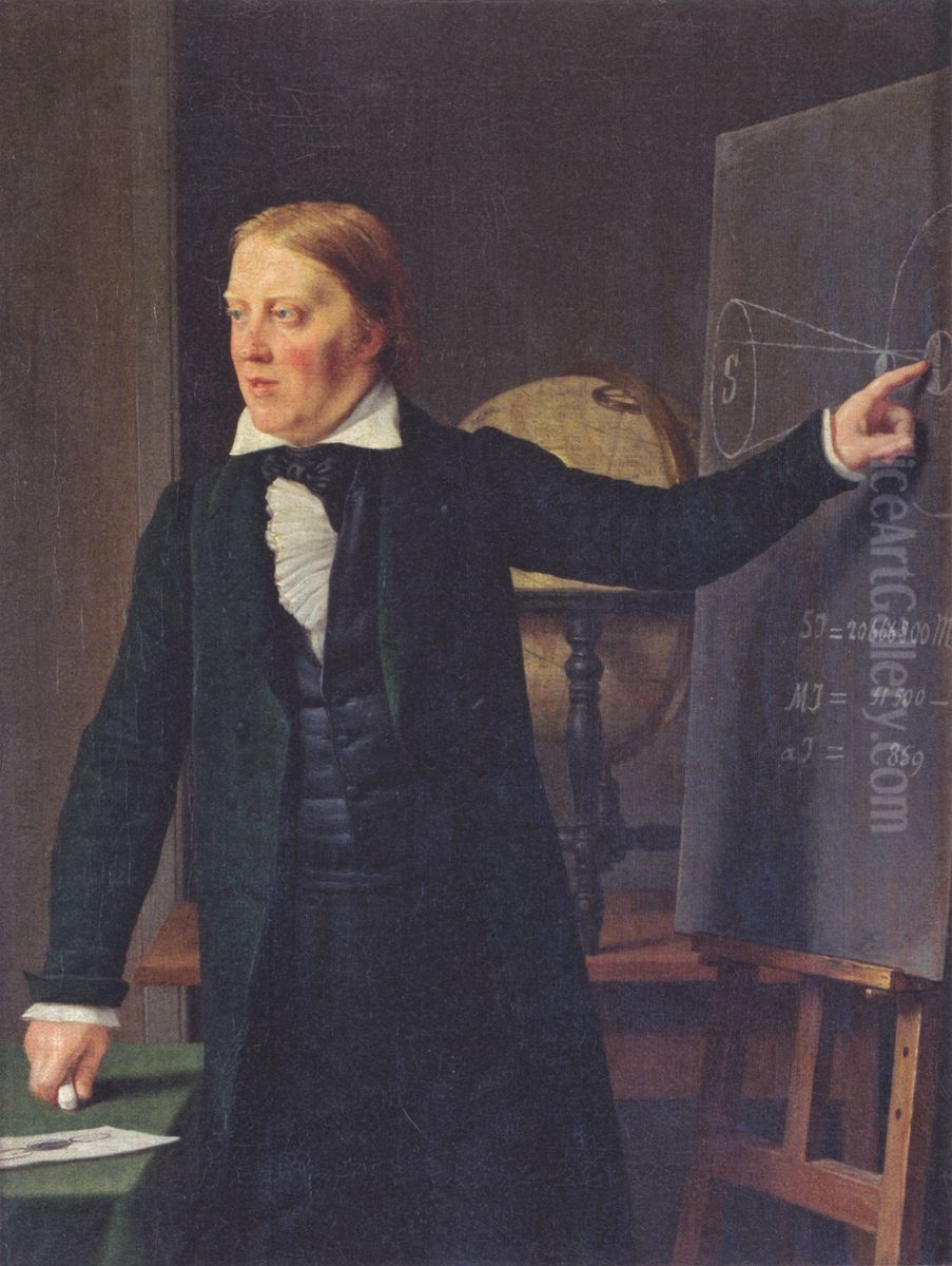 Professor G.F. Ursin Oil Painting by Christoffer Wilhelm Eckersberg
