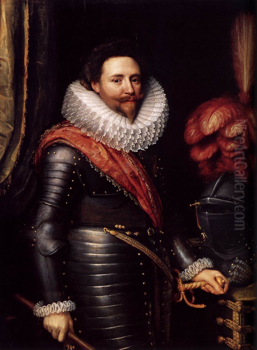 Portrait ofFrederick Henry of Orange-Nassau, Prince of Orange-Nassau Oil Painting by Michiel Jansz. van Mierevelt