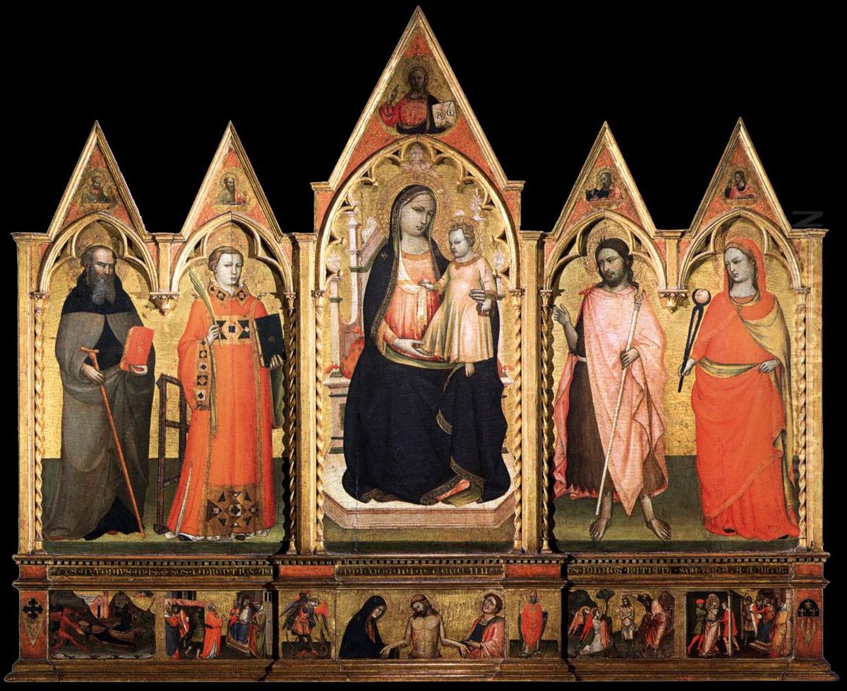 Virgin Enthroned with Saints Oil Painting by Lorenzo Di Niccolo Di Martino
