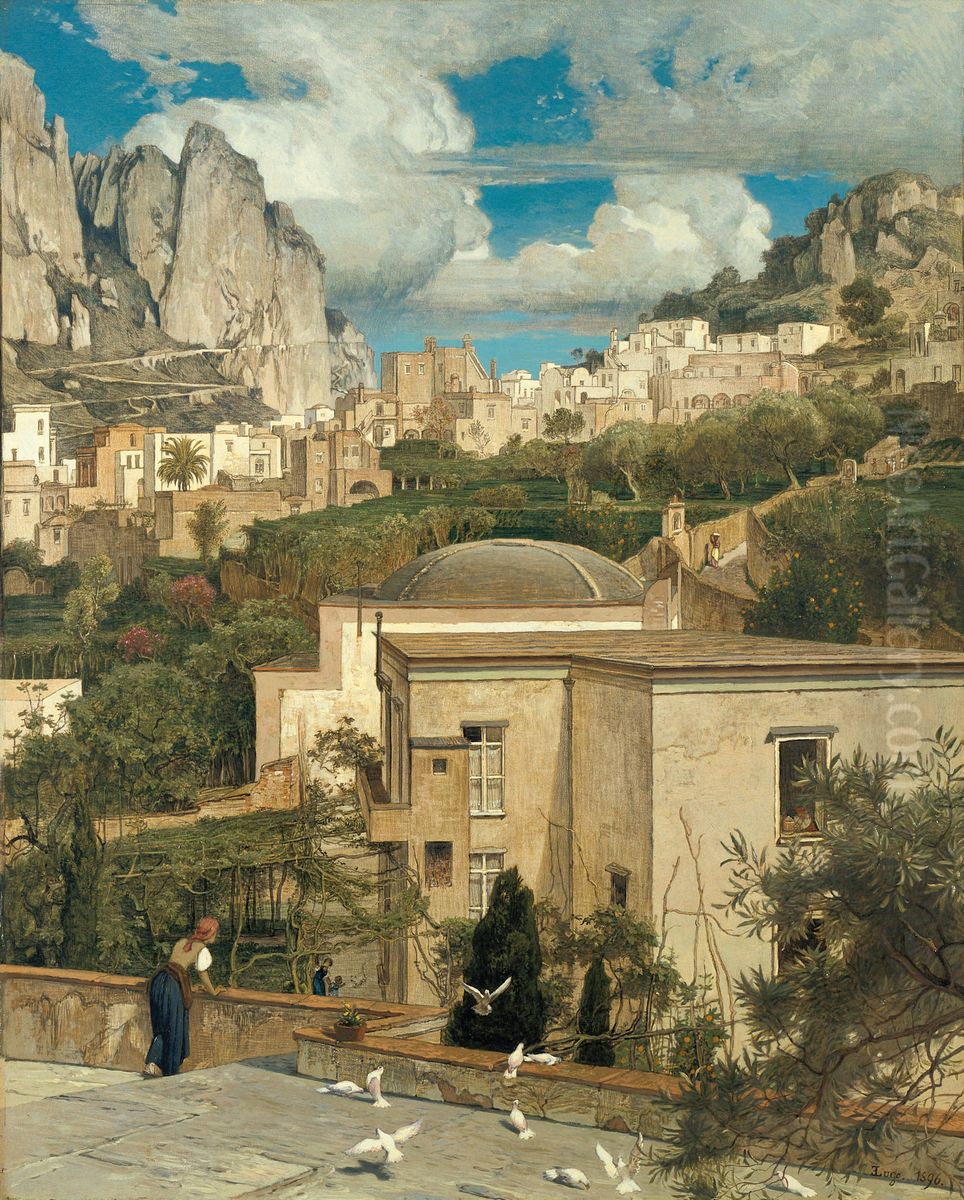 Vue de Capri Oil Painting by Emil Lugo