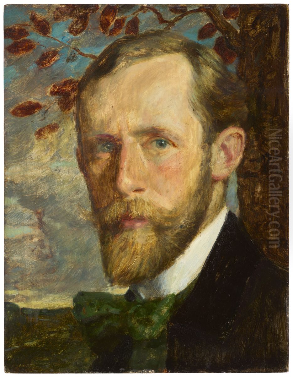 Autoportrait Oil Painting by Ernst Wurtenberger
