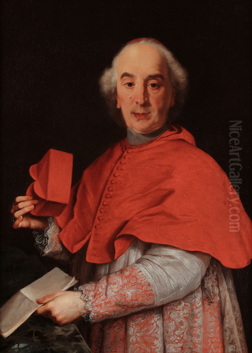 Portrait of a cardinal Oil Painting by Gaspare Traversi