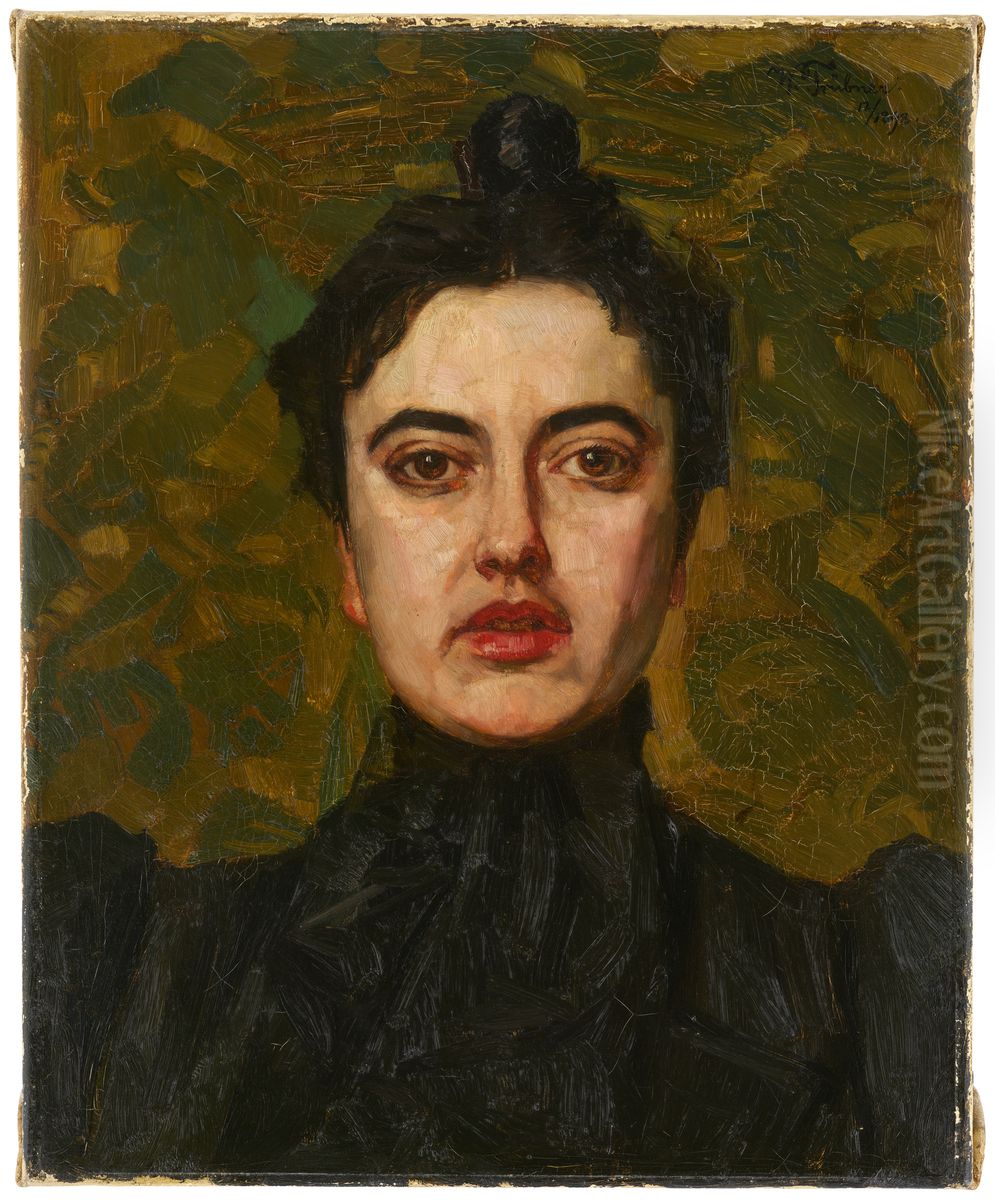 Alice Trubner Oil Painting by Wilhelm Heinrich Trutbner