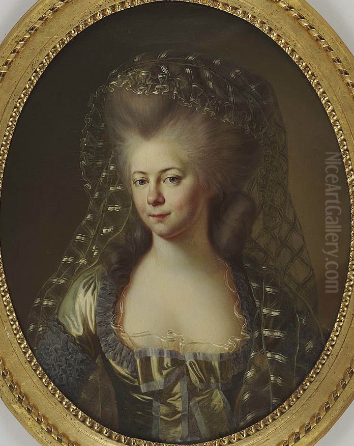 Portrait of Duchess Frederica of Wurttemberg Oil Painting by Joseph Melling