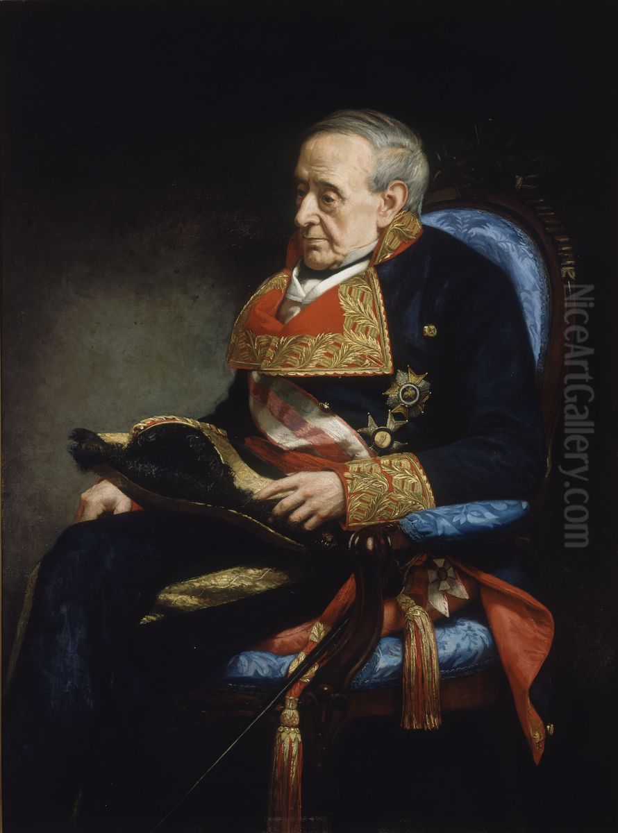 Facundo Infante Oil Painting by Ignacio Suarez Llanos