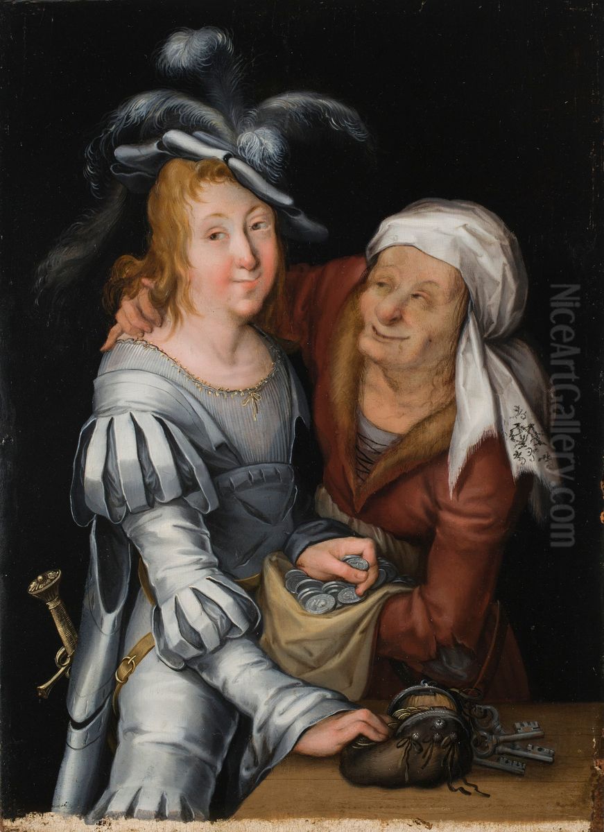 Ungleiches Paar Oil Painting by Lucas The Younger Cranach