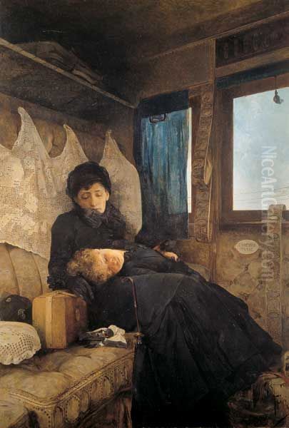 Viaggio triste Oil Painting by Raffaele Faccioli