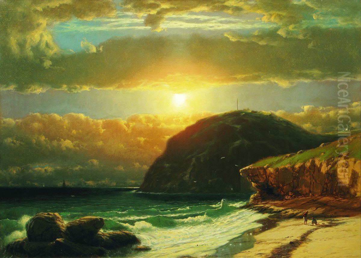 Eagle Cliff, Manchester-by-the-Sea, Massachusetts Oil Painting by James Fairman