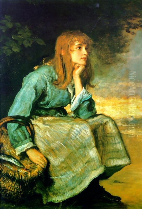 Caller Herrin' Oil Painting by Sir John Everett Millais