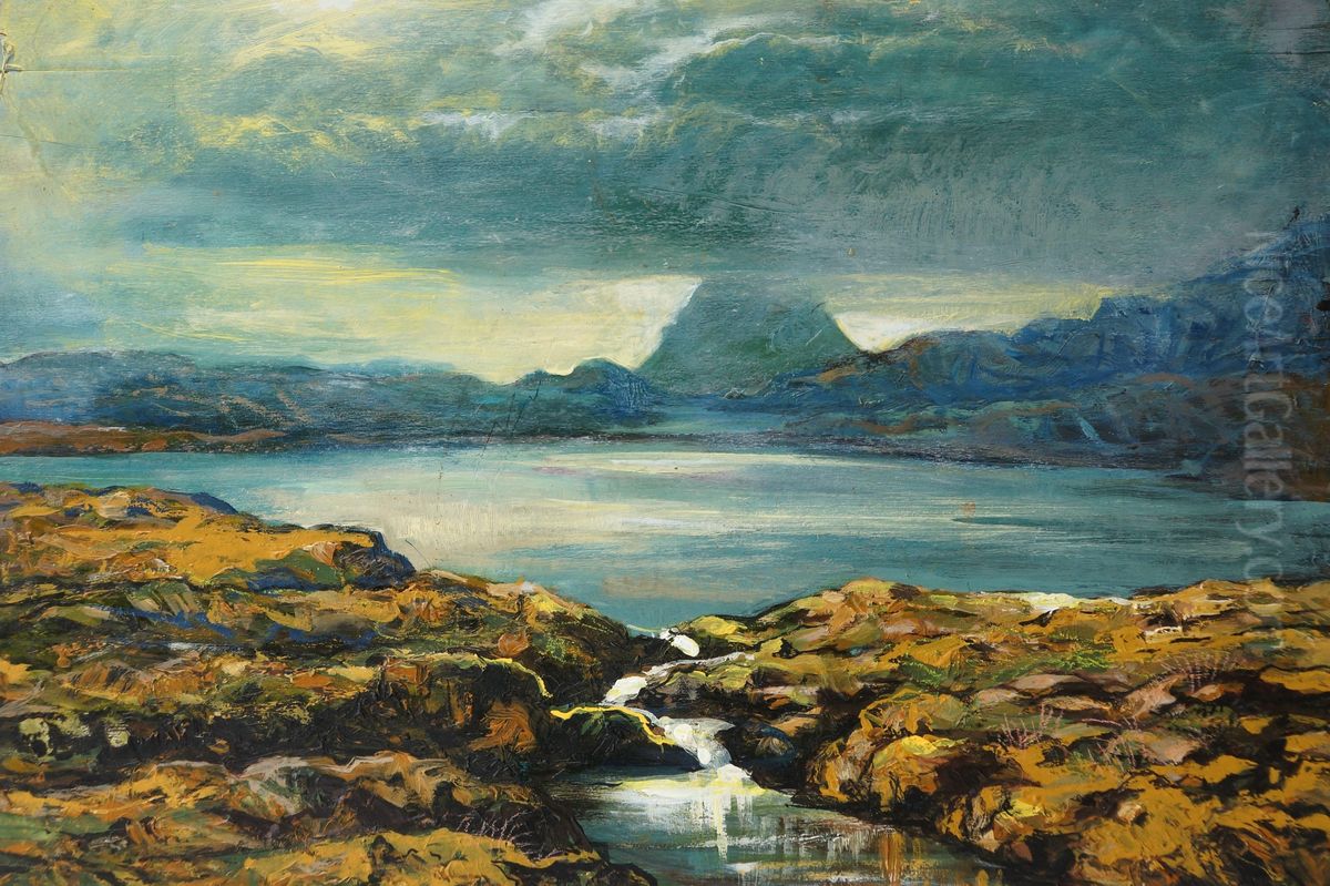 Loch Assynt - Scozia Oil Painting by Paolo Boncompagni