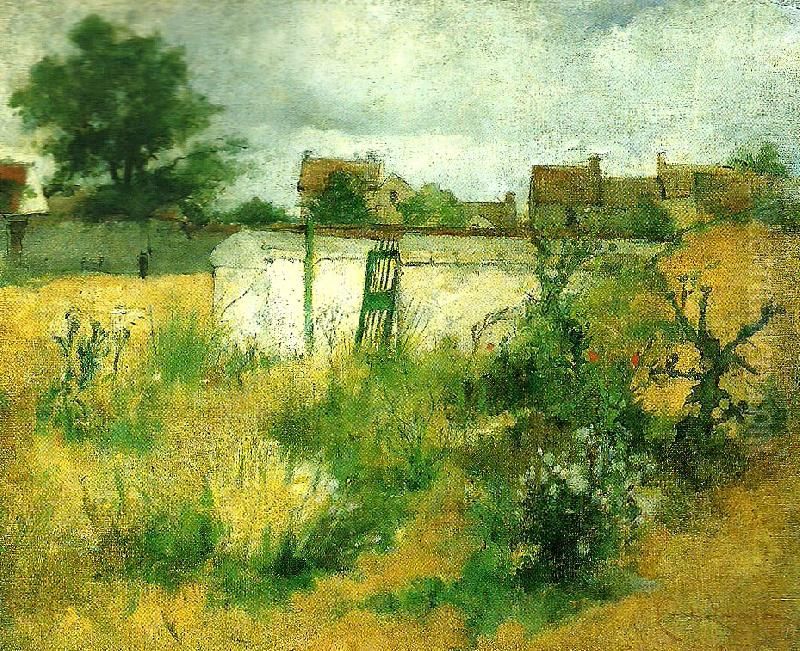 landskapsstudie fran Barbizon Oil Painting by Carl Locher