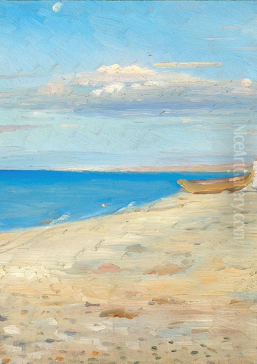 Vinterlys. Oil Painting by Michael Peter Ancher