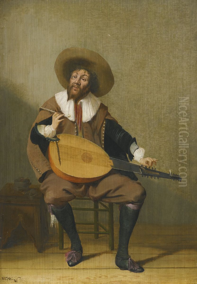 Hearing Oil Painting by Willem Cornelisz Duyster