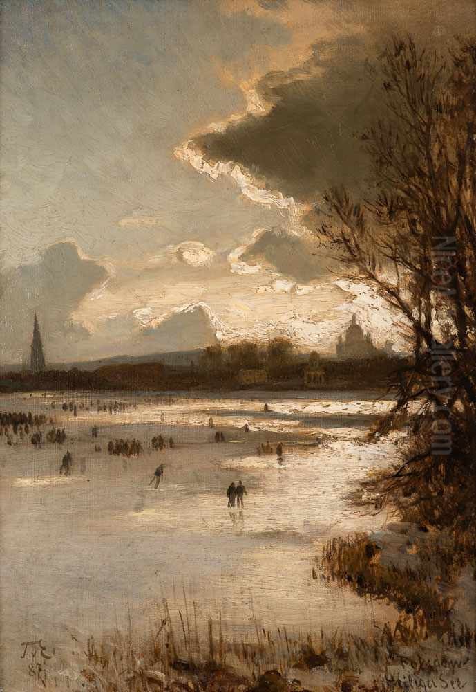 Potsdam, Heiliger See Oil Painting by Karl Paul Themistokles von Eckenbrecher