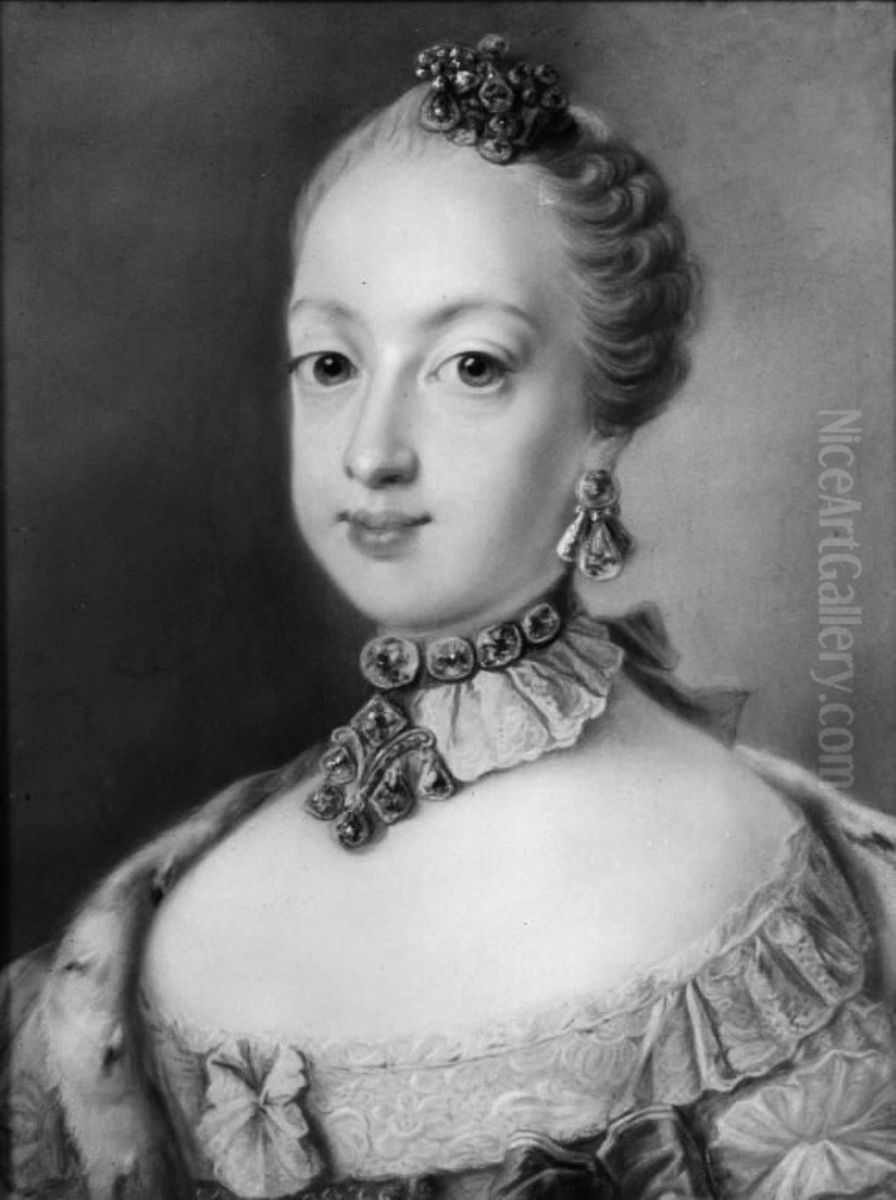 Portrait of Vilhelmine Caroline of Denmark. Oil Painting by Peder Als