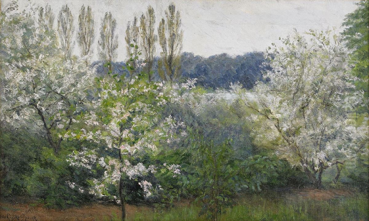 Flowering tree Oil Painting by Ida Gisiko-Sparck