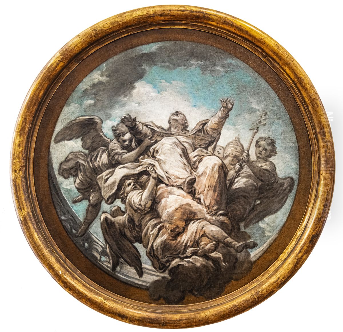 Apotheosis of Saint GregoryFrancais:Apotheose de saint GregoireItaliano:Apoteosi di San Gregorio Oil Painting by Charles-Andre van Loo