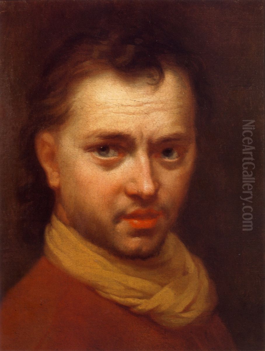 Kopf eines Mannes Oil Painting by Hans Hinrich Rundt