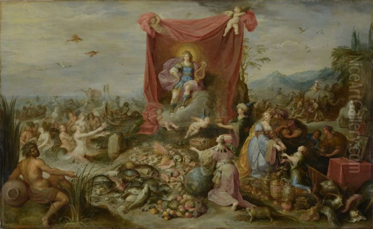Homage to Apollo Oil Painting by Frans Francken the Younger