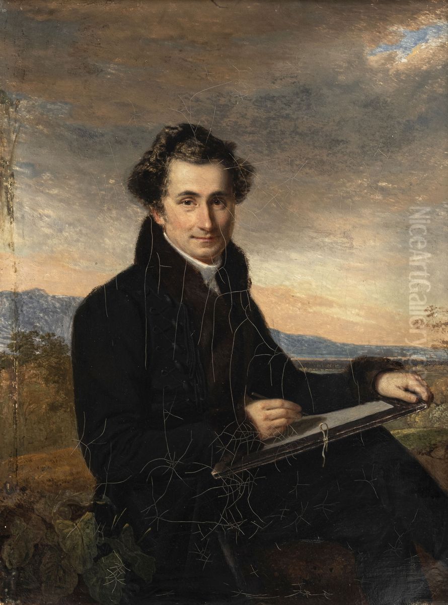 Portrait of James Audeoud (1793-1857) Oil Painting by Marianne Straub