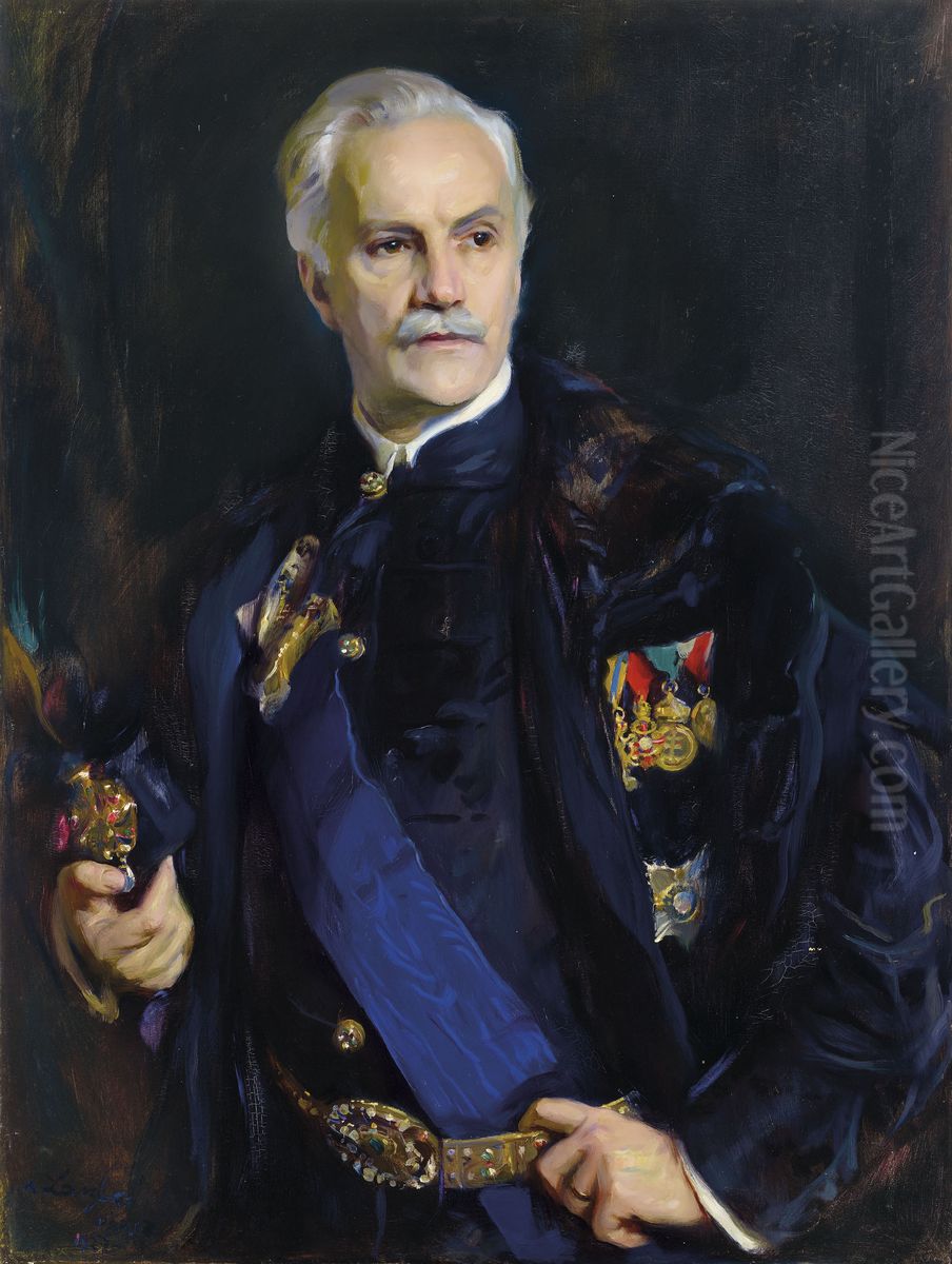 Tibor de Scitovszky Oil Painting by Philip de Laszlo