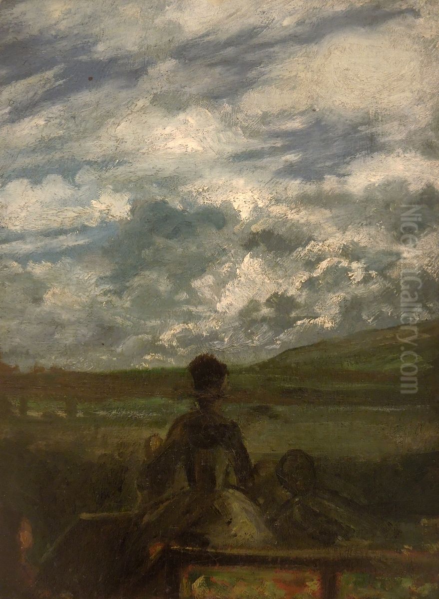 Before the Storm (Clouds) Oil Painting by Karel Purkyne