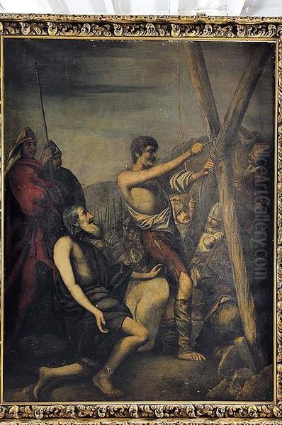 Preparativos Para El Martirio De San Andres Oil Painting by Antonio Canovas Del Castillo Y Vallejo