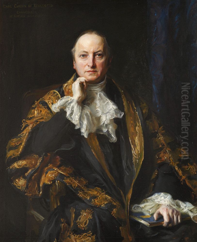 George Nathaniel Curzon, 1st Marquess Curzon of Kedleston Oil Painting by Philip de Laszlo