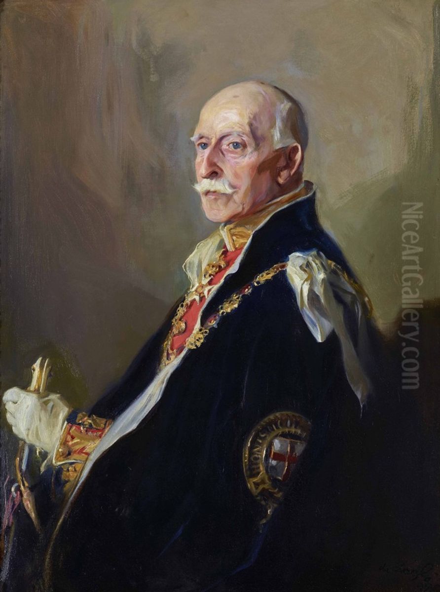 HRH the Duke of Connaught, President of the Society of Arts Oil Painting by Philip de Laszlo