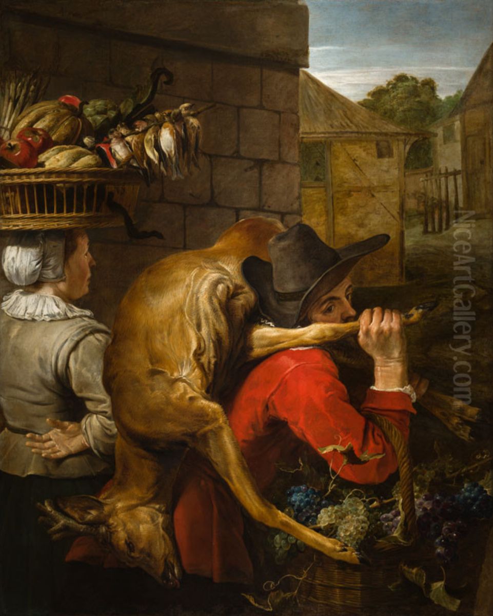 Return from the Hunt Oil Painting by Frans Snyders