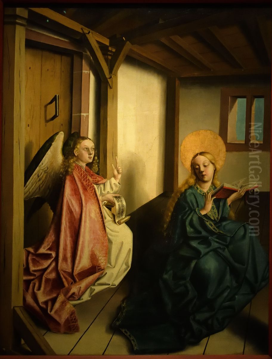 The Annunciation Oil Painting by Konrad Witz