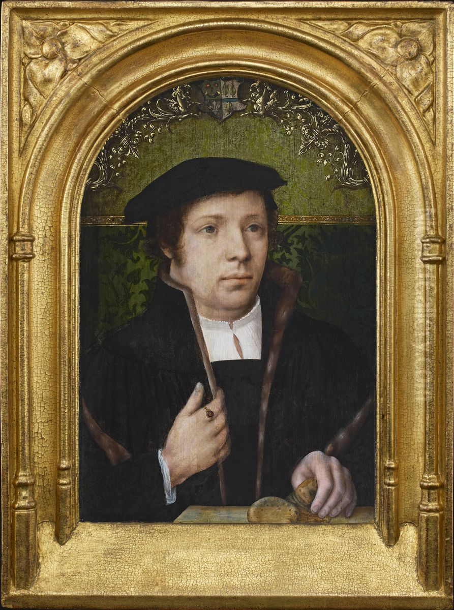 Portret van Bartholomeus Rubens Oil Painting by Jacob van Utrecht