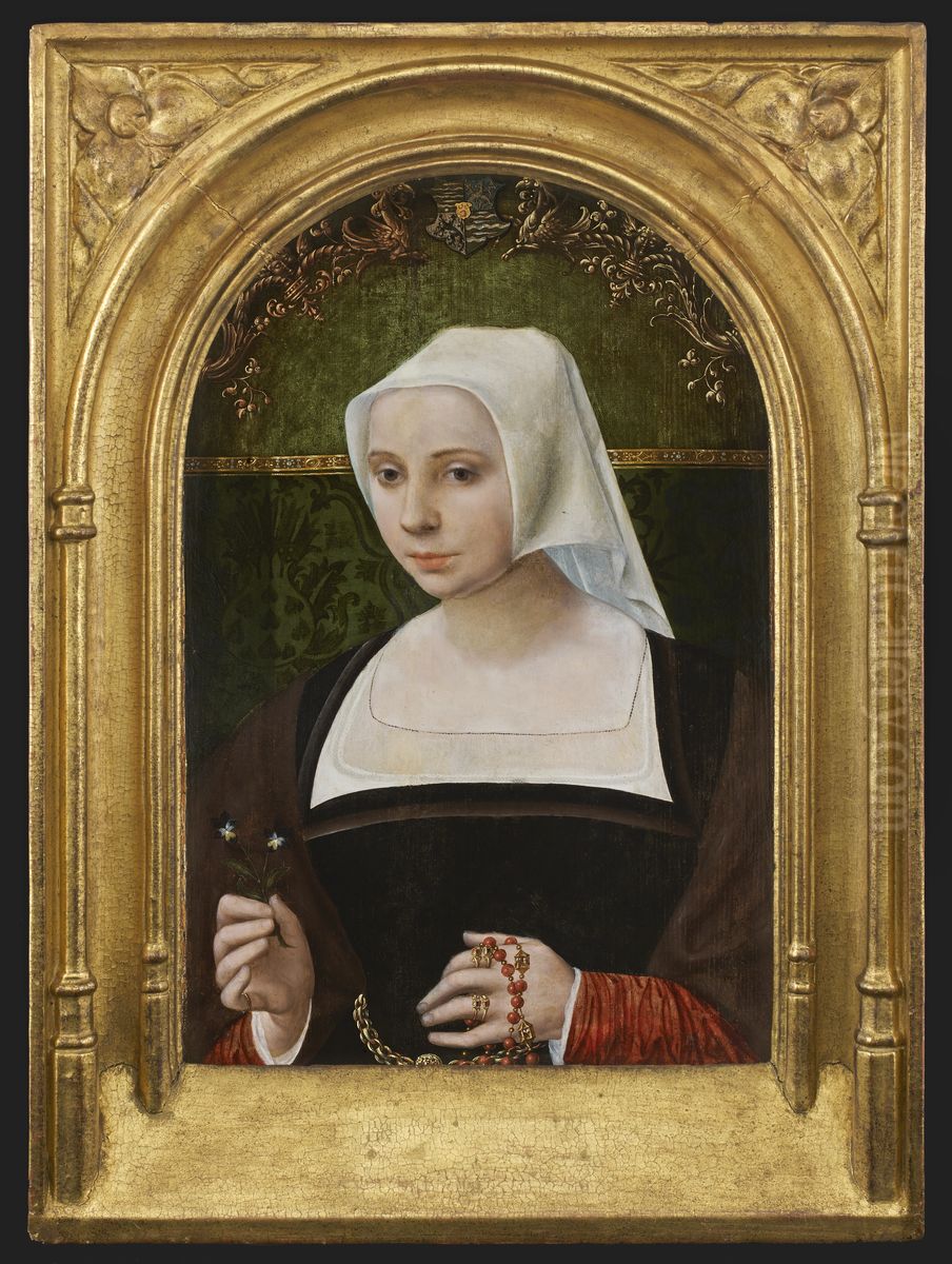 Barbara Arents Oil Painting by Jacob van Utrecht