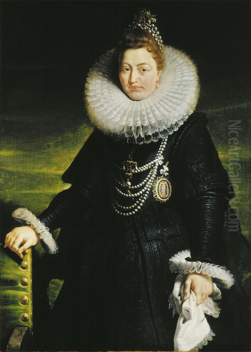 Portrait of Archduchess Isabella Oil Painting by (studio of) Rubens, Peter Paul