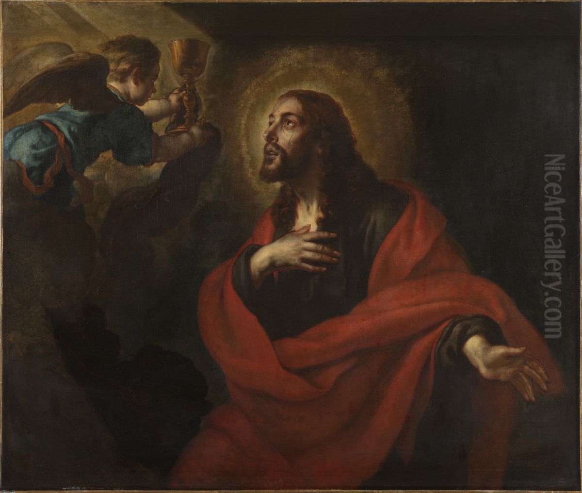 Christ in the Garden of Olives (fragment) Oil Painting by Gaspar De Crayer