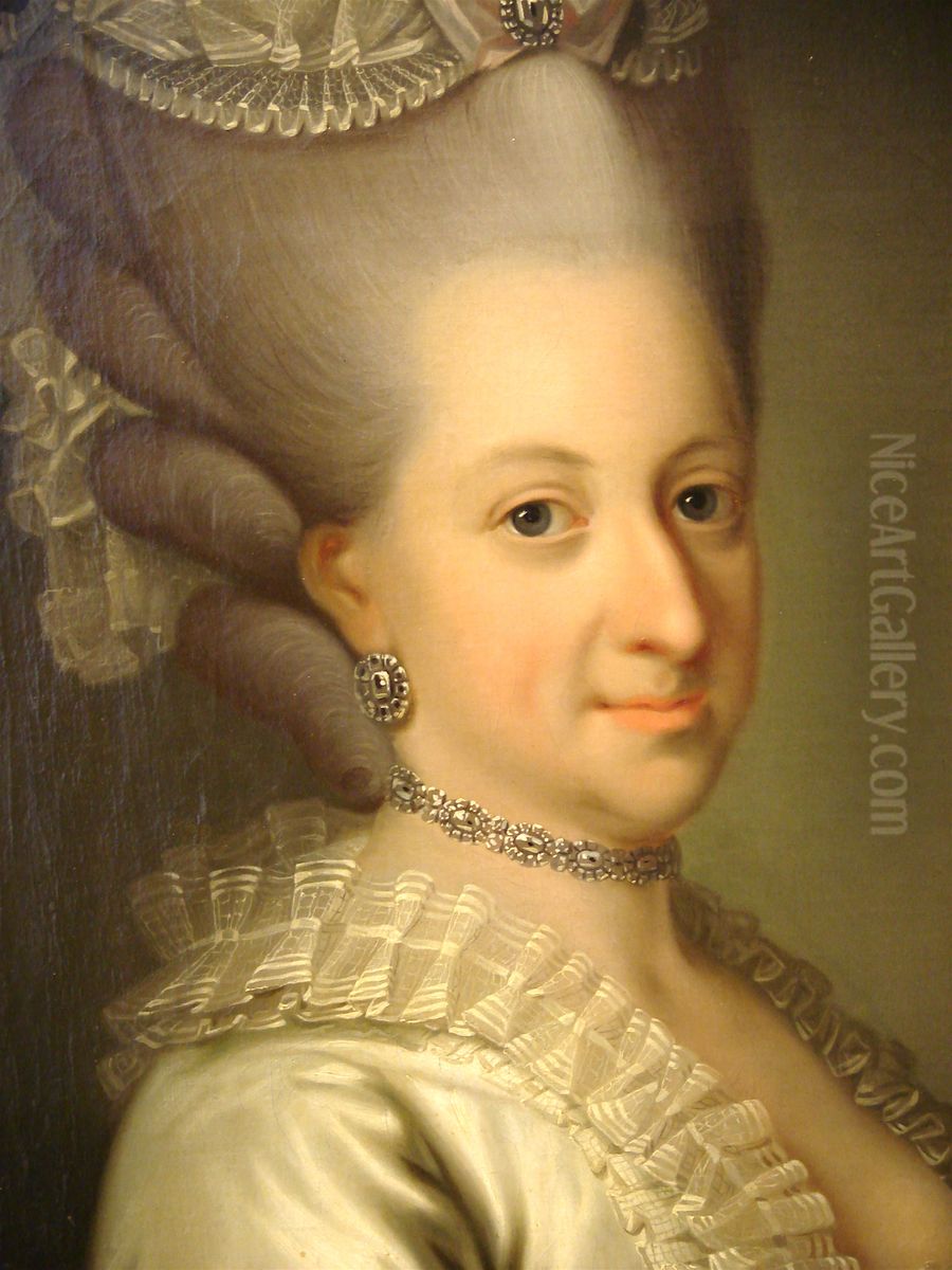 Enkedronning Juliane Marie. Oil Painting by Peder Als