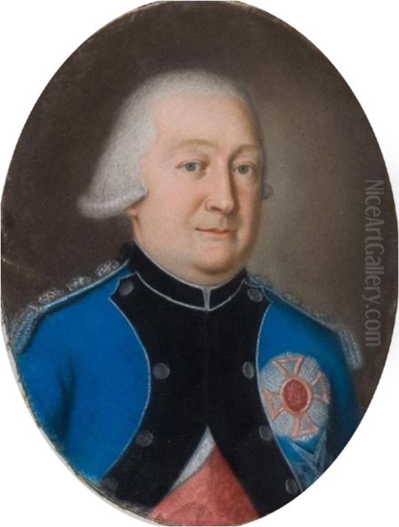 Karl II. August Christian Pfalzgraf von Birkenfeld-Zweibrucken Oil Painting by Nikolaus Lauer
