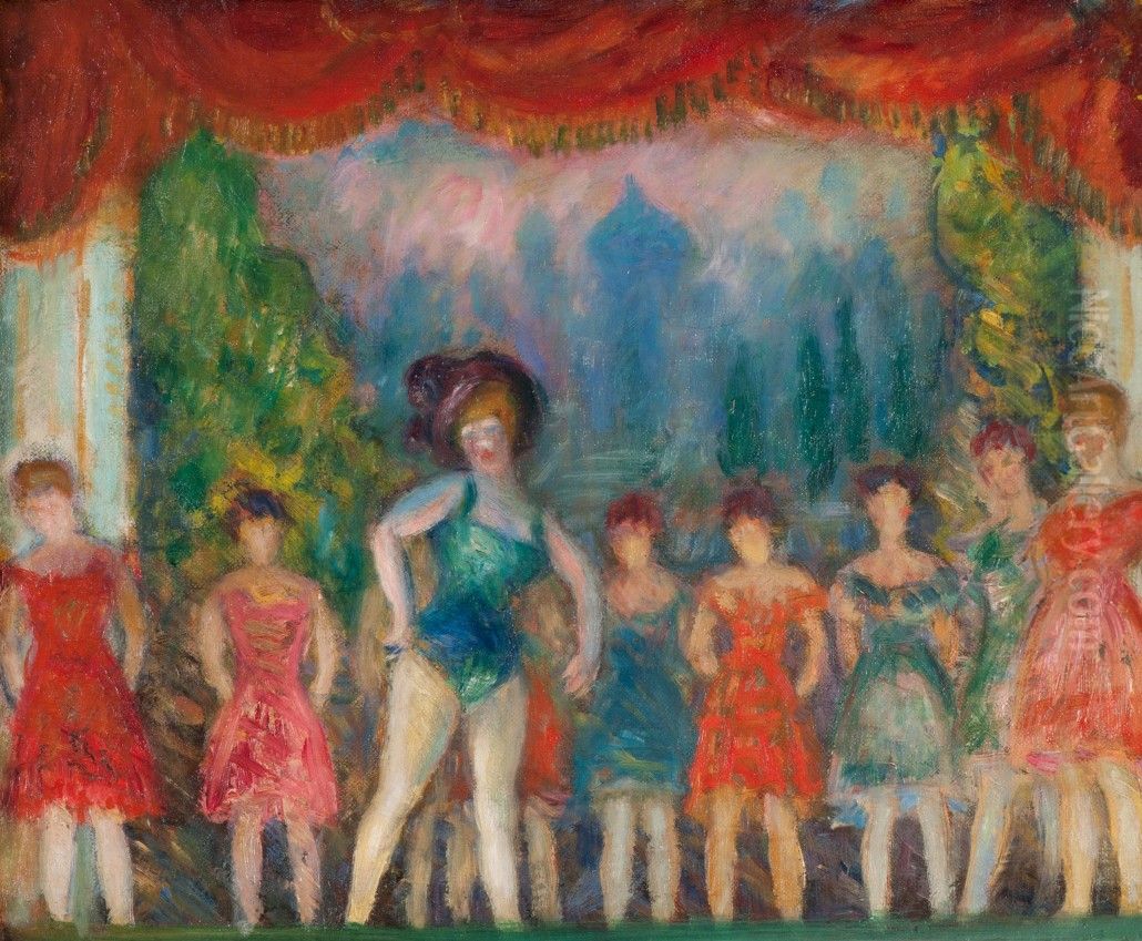 Music Hall Turn Oil Painting by William James Glackens