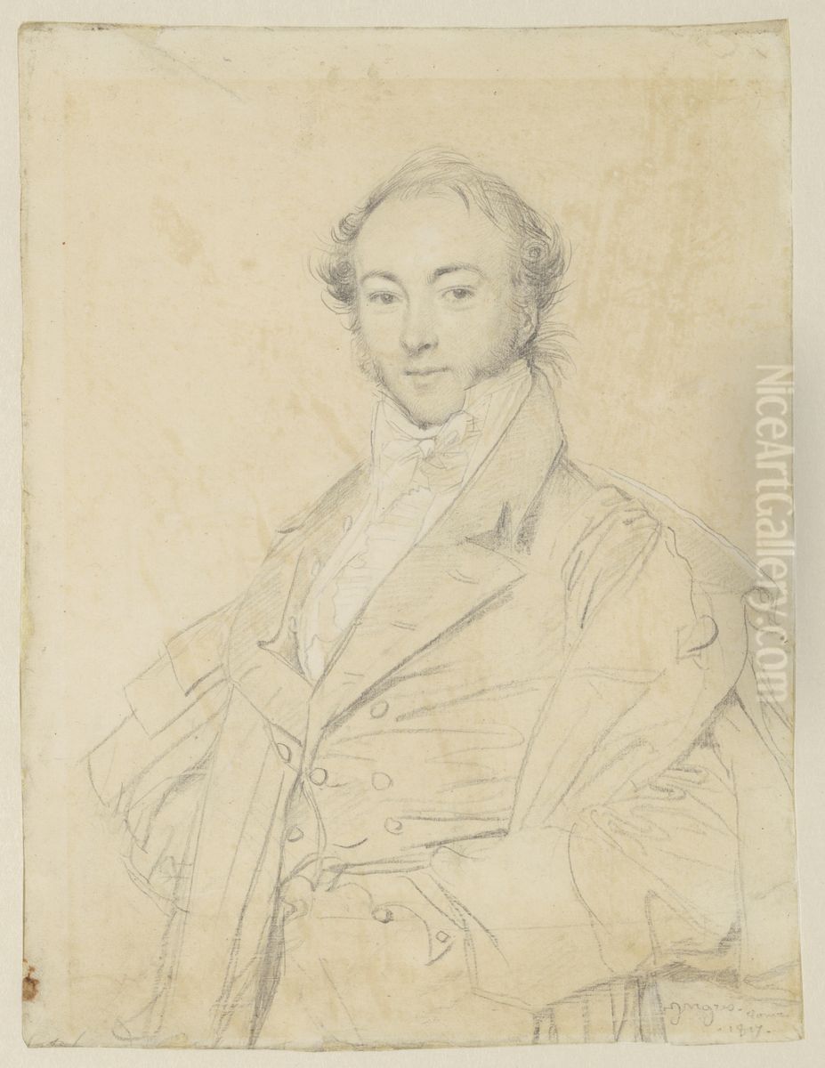 Portrait of the Painter Picot Oil Painting by Jean Auguste Dominique Ingres