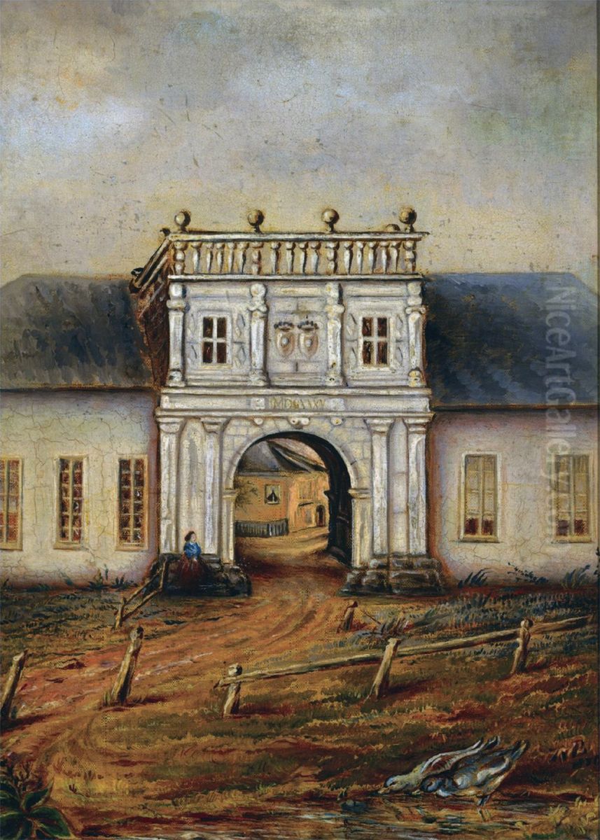The stud-farm of Borculo Oil Painting by unknown