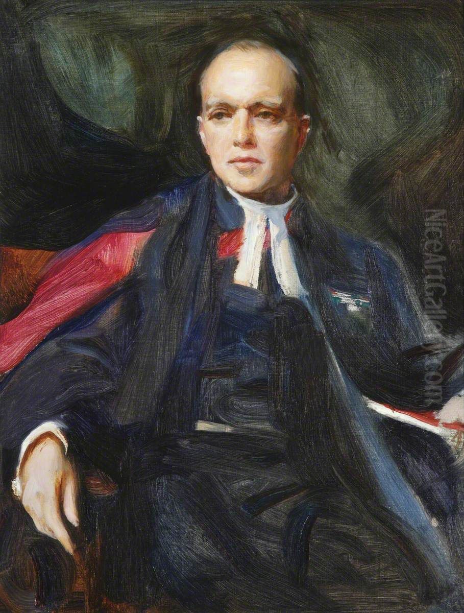 Christopher Maude Chavasse, Founding First Master of St Peter's Hall Oil Painting by Philip de Laszlo