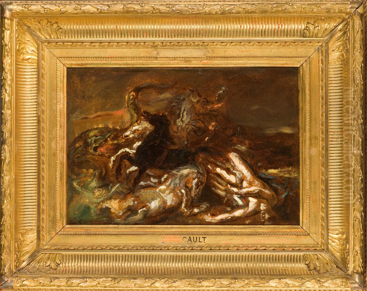 La Mort d'Hippolyte Oil Painting by Theodore Gericault
