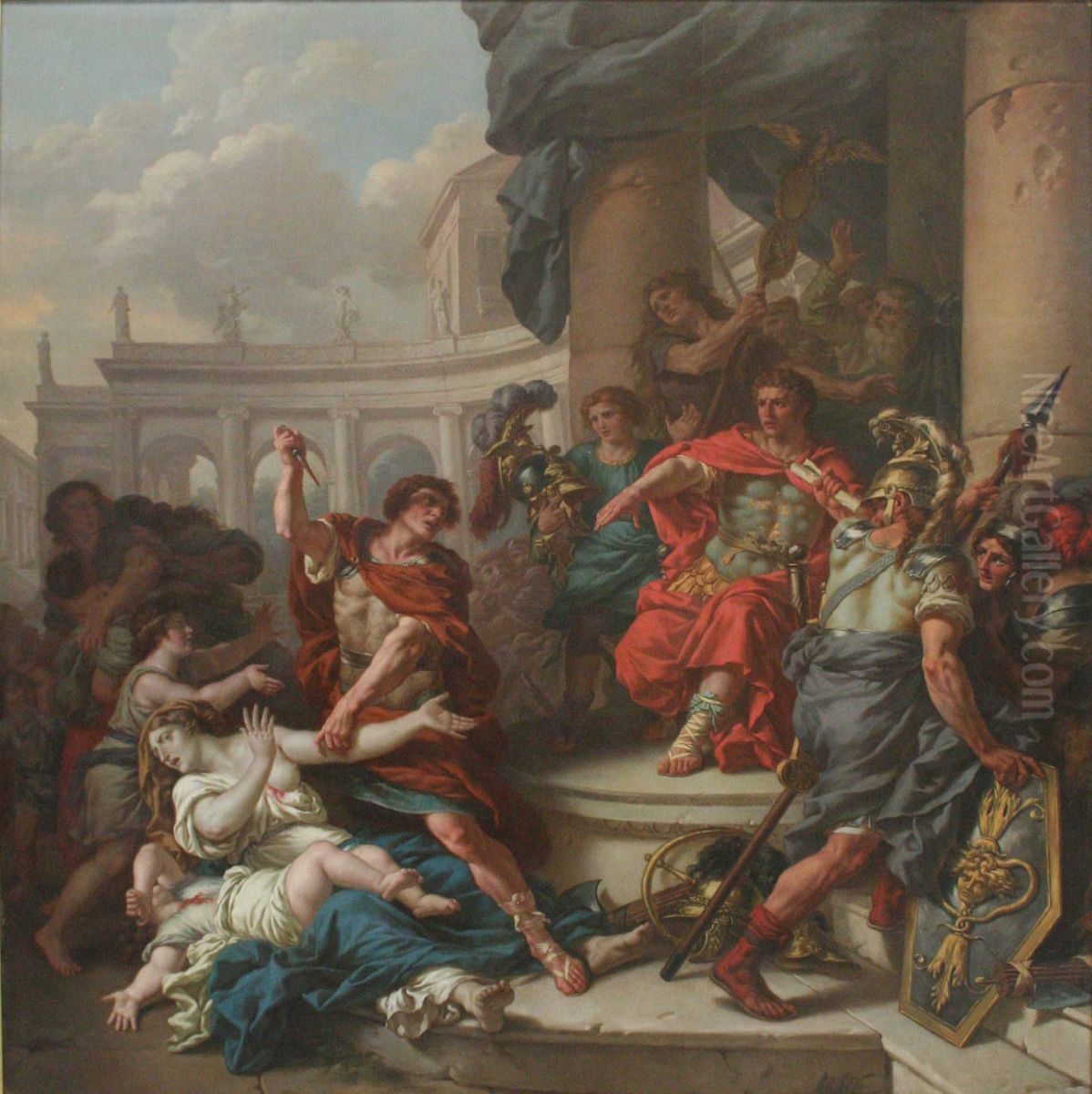 La Fermete de Jubellius Taurea Oil Painting by Jean-Jacques Lagrenee