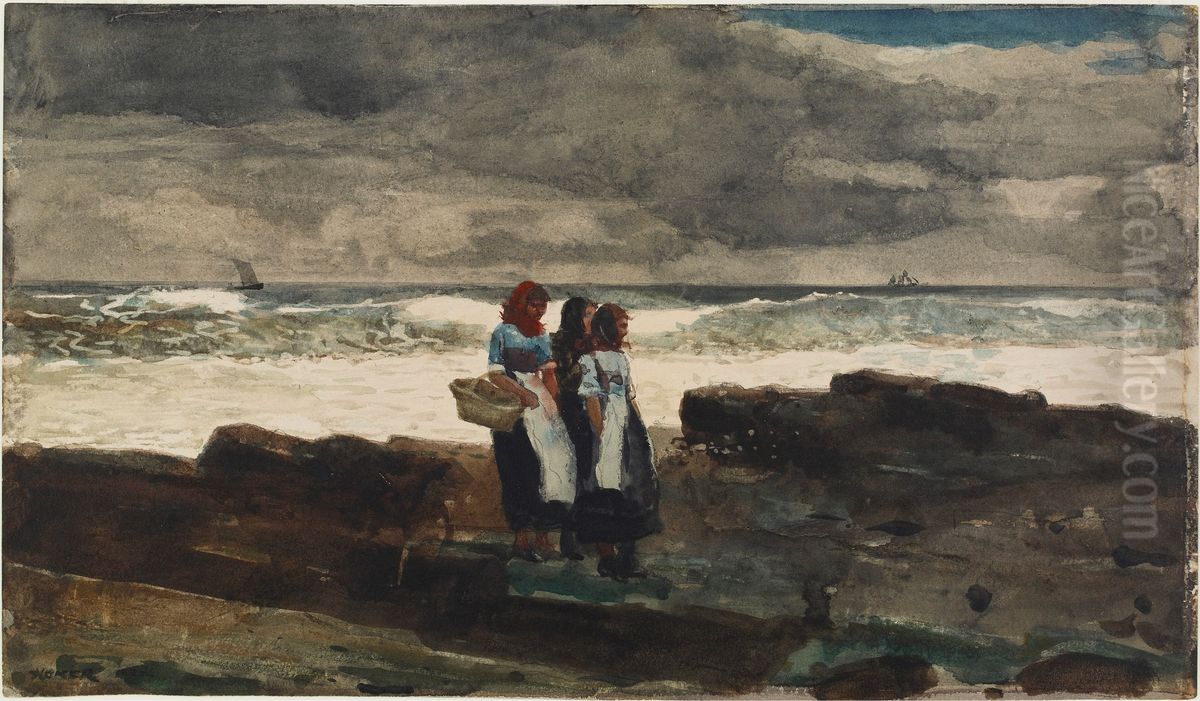 Sun and Clouds Oil Painting by Winslow Homer