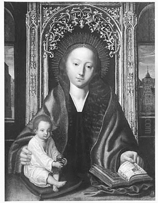 Virgin and Child Oil Painting by Quinten Metsys