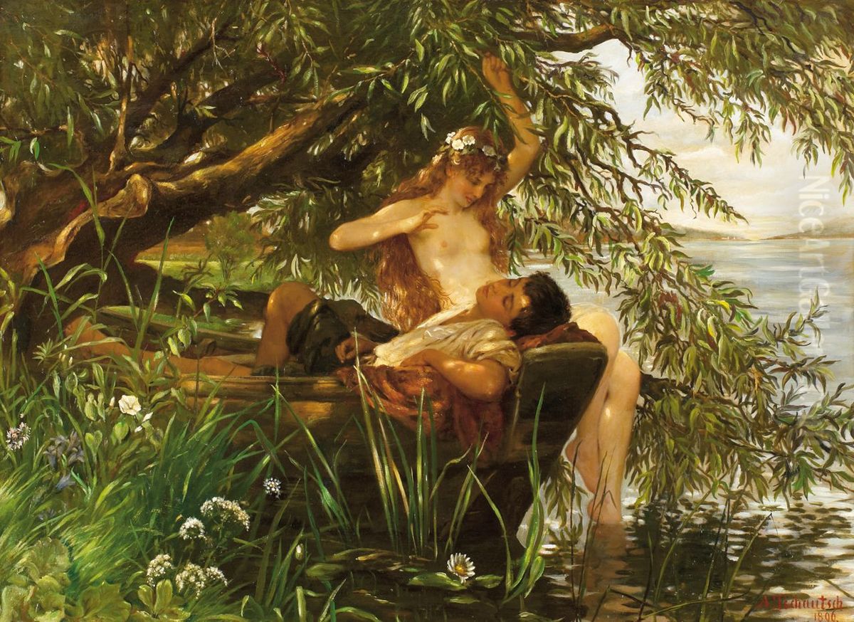 Enchantment Oil Painting by Albert Tschautsch