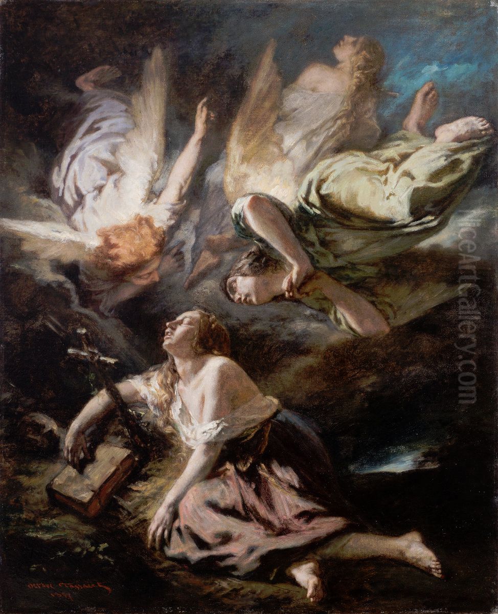 Madeleine expirant Oil Painting by Octave Tassaert