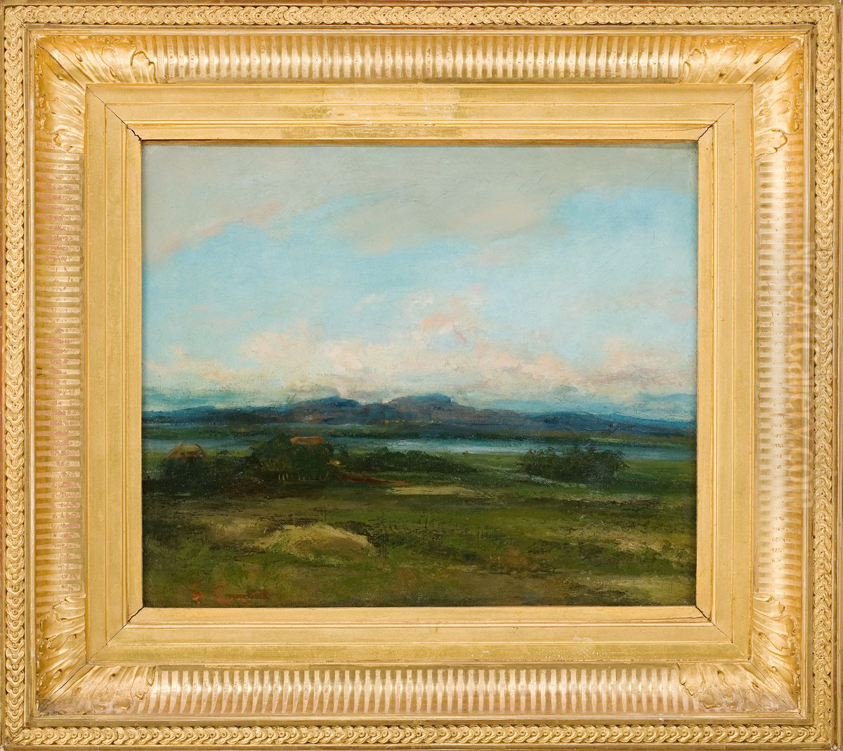 Les Etangs a Palavas Oil Painting by Gustave Courbet