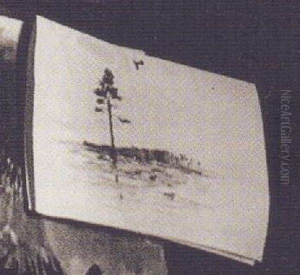 Pejzazyk z sosna Oil Painting by Stanislaw Ignacy Witkiewicz (Witkacy)