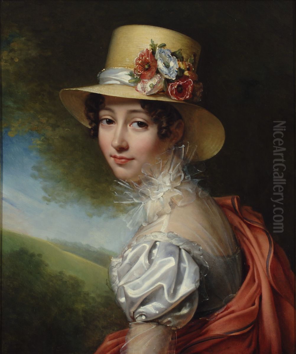Portrait of Zoe Jacqueline Duvidal de Montferrier Oil Painting by Julie Hugo